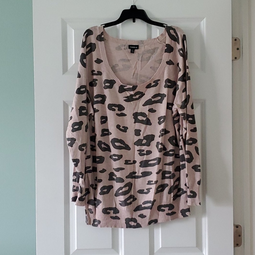 Animal print sweater
